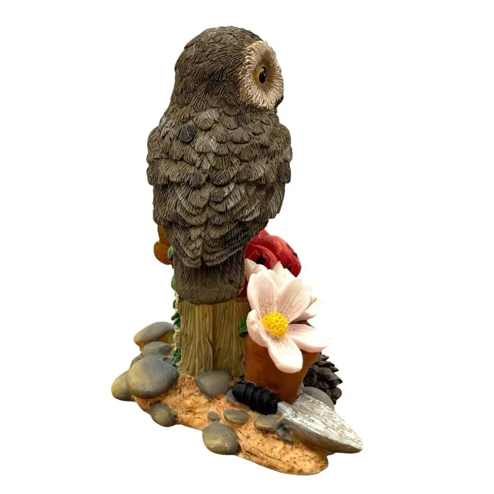 OWLS! Harvest Splendor Owl Your Big Backyard w/Apples & Flower Giordano Art Ltd.